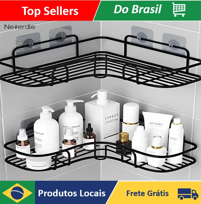 Kit de 2 Repisas Adhesivas para Shampoo y Jabón