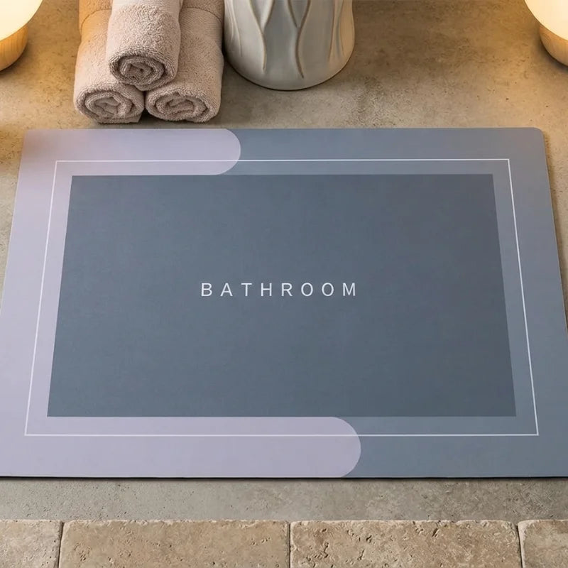 Alfombra de Baño Antideslizante Absorbente Secado Rápido 38x58cm