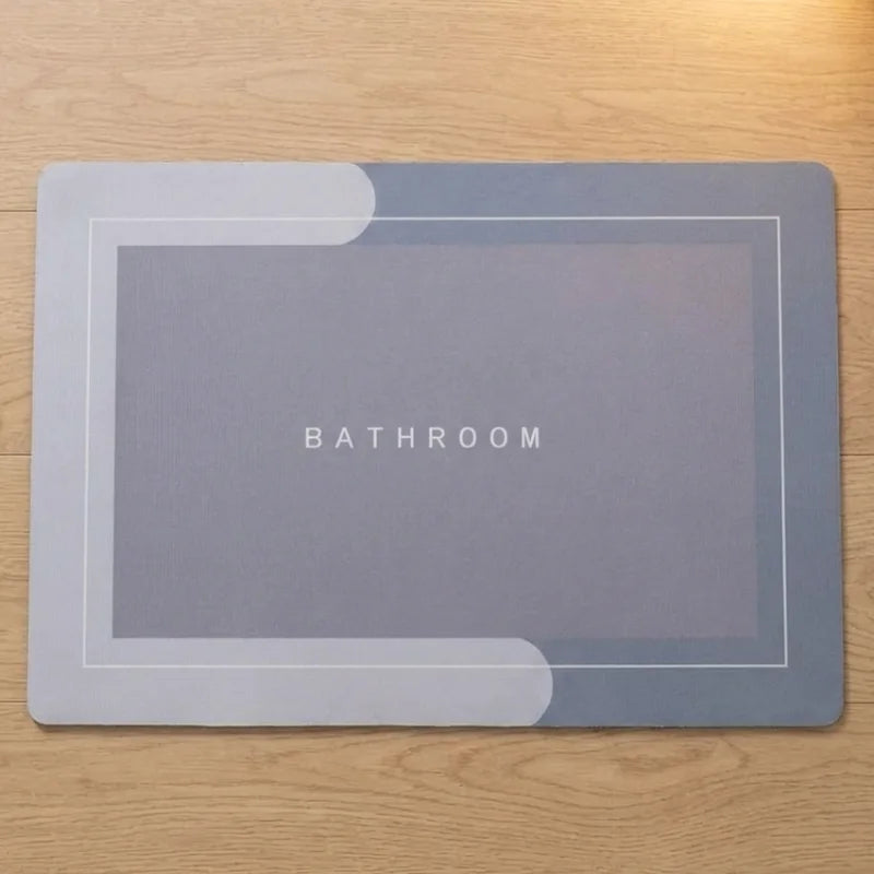 Alfombra de Baño Antideslizante Absorbente Secado Rápido 38x58cm
