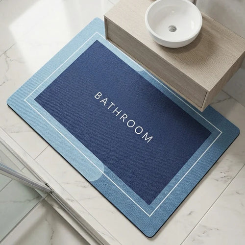 Alfombra de Baño Antideslizante Absorbente Secado Rápido 38x58cm