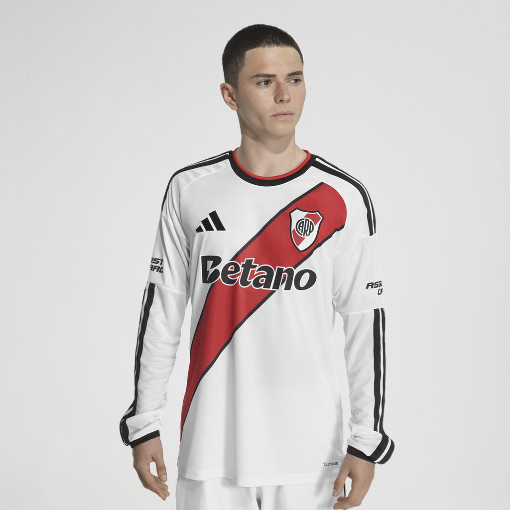 Camiseta River Plate adidas Titular 26 27 Manga Larga Hombre