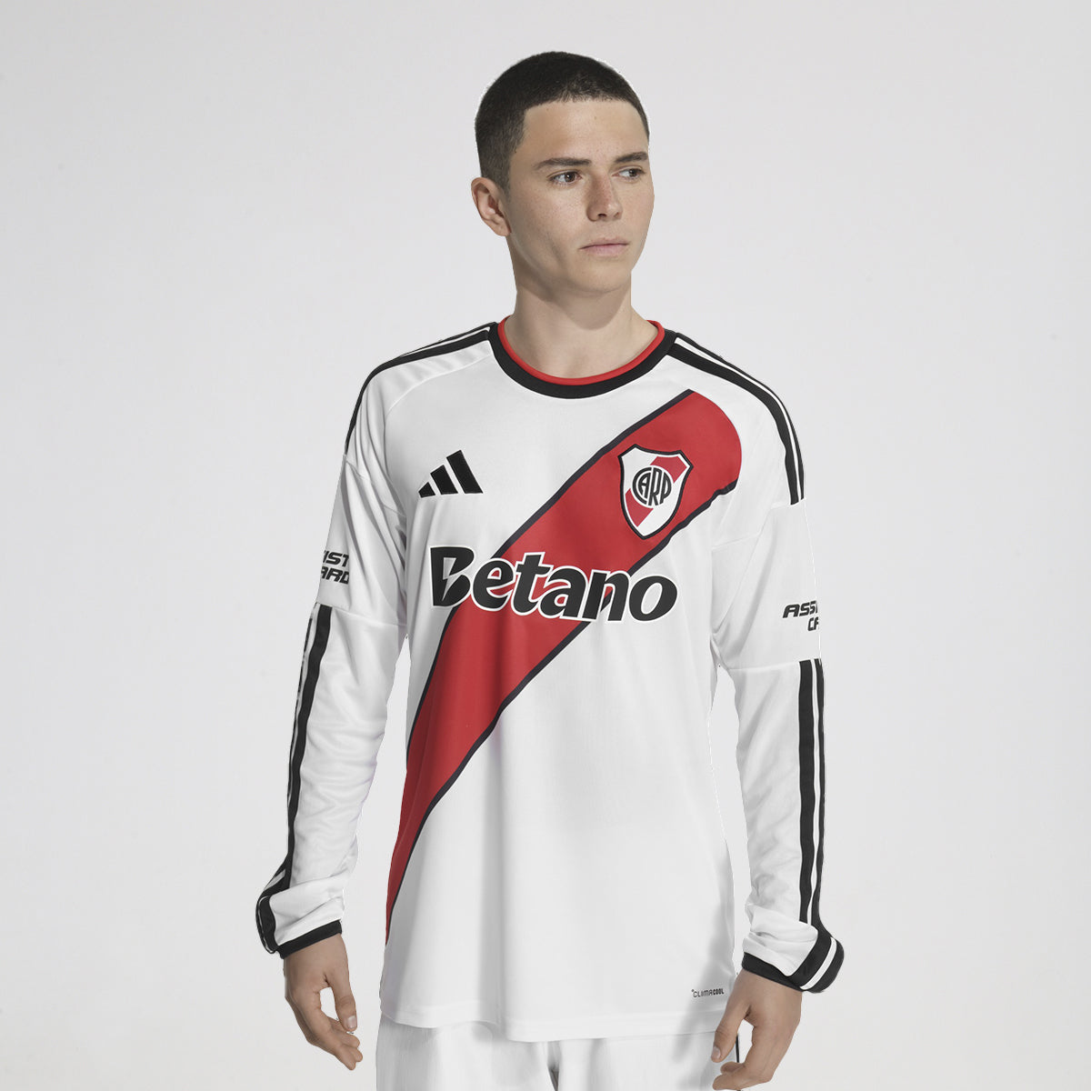 Camiseta River Plate adidas Titular 26 27 Manga Larga Hombre