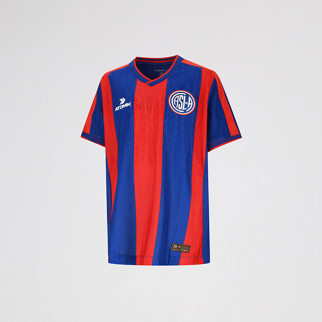 Conjunto San Lorenzo Atomik Titular Mini 2026 Infantil