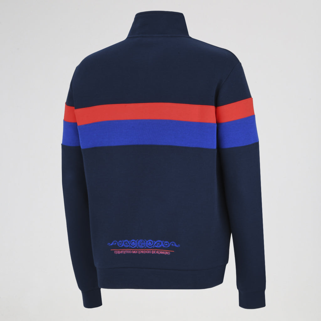Buzo con Cierre San Lorenzo Atomik Retro Stripes 2026 Hombre