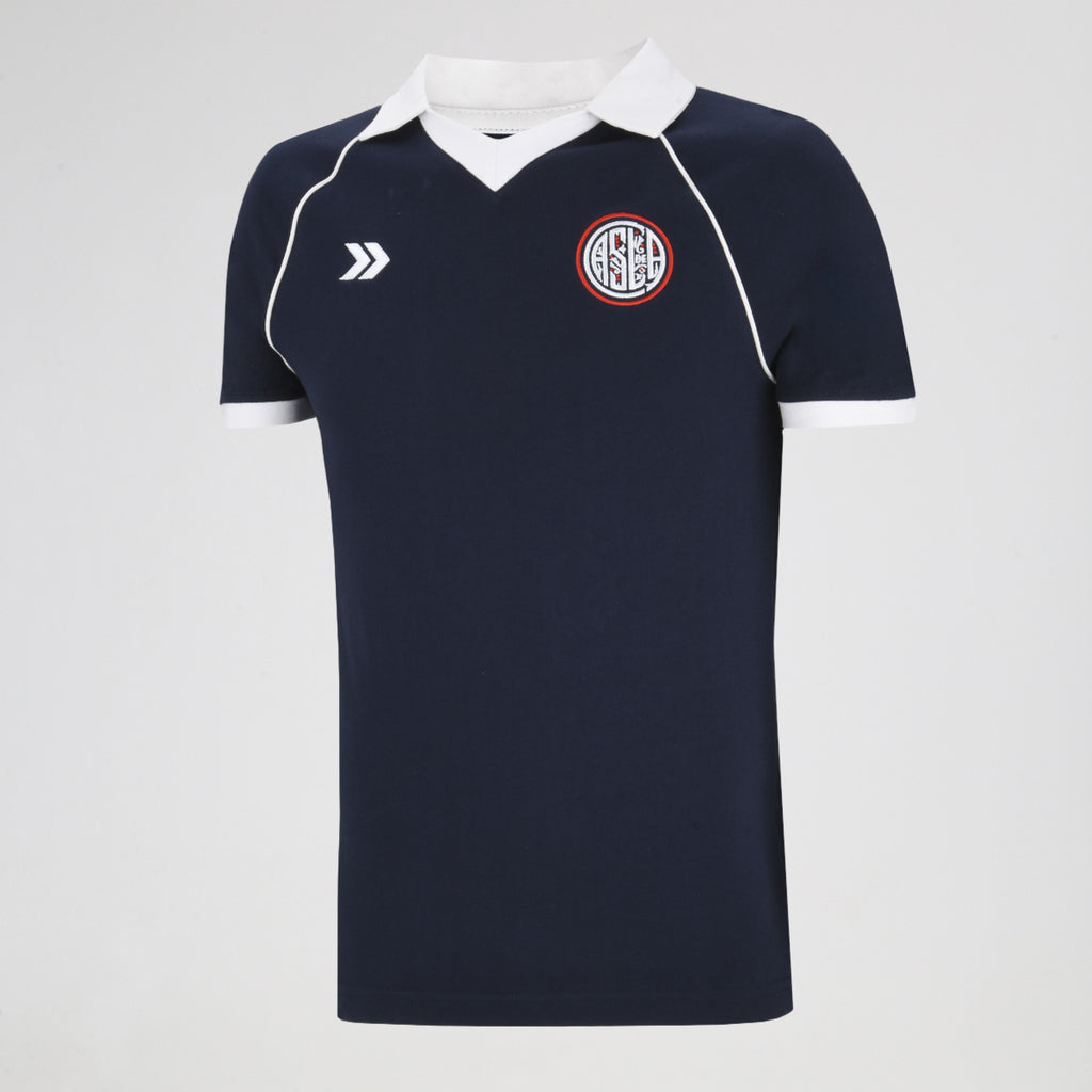 Remera San Lorenzo Atomik Retro Ranglan Mc Polo 2026 Hombre