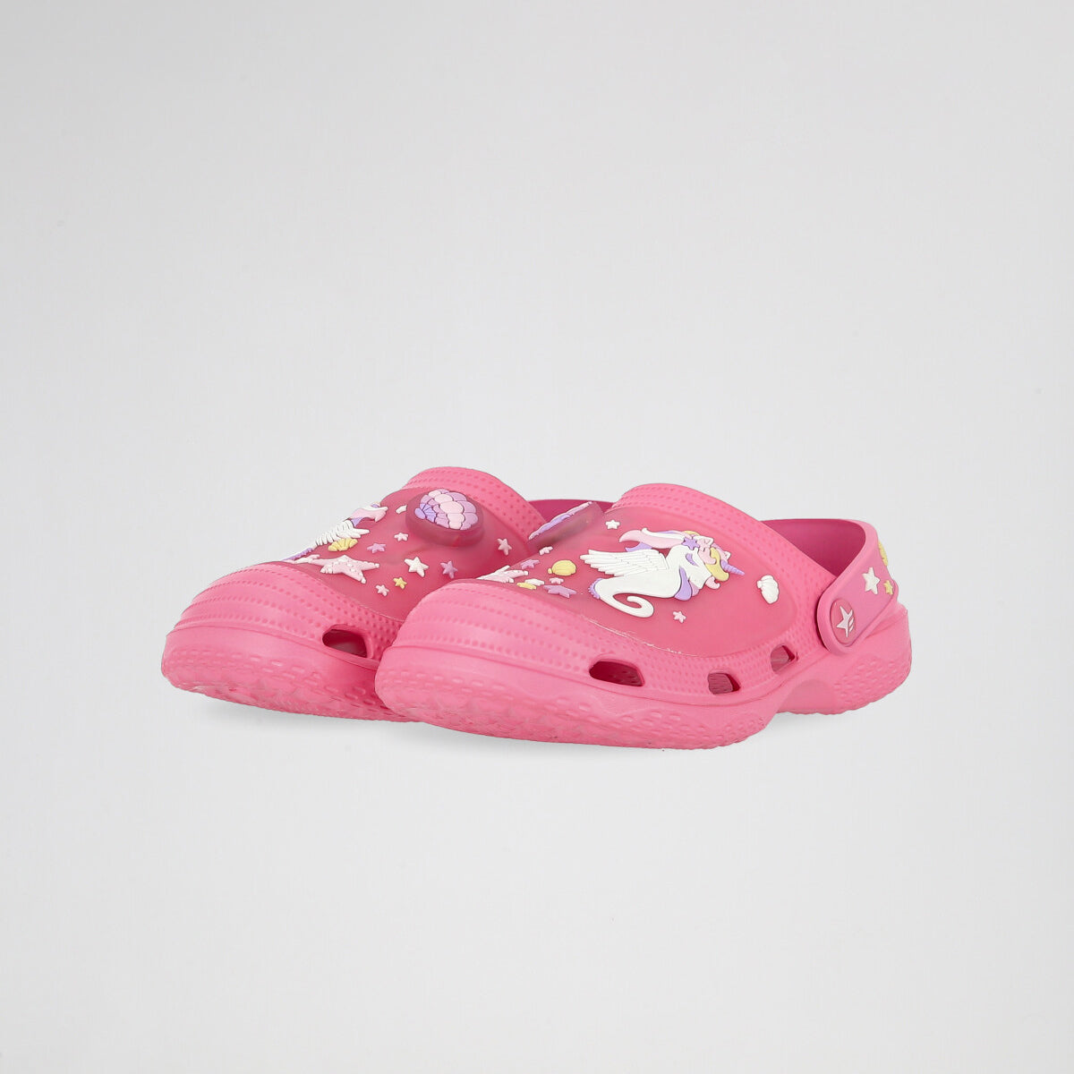 Zuecos Footy Con Luz Océano Goma Infantil