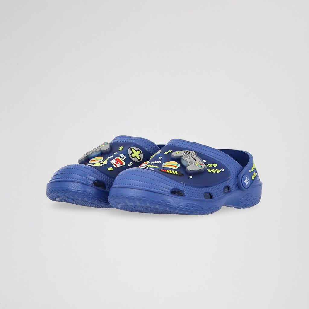 Zuecos Footy Gamer Con Luz Infantil