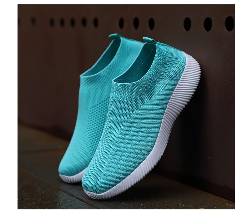 Zapatillas Slip-On de Mujer con Banda Elástica y Plantilla EVA