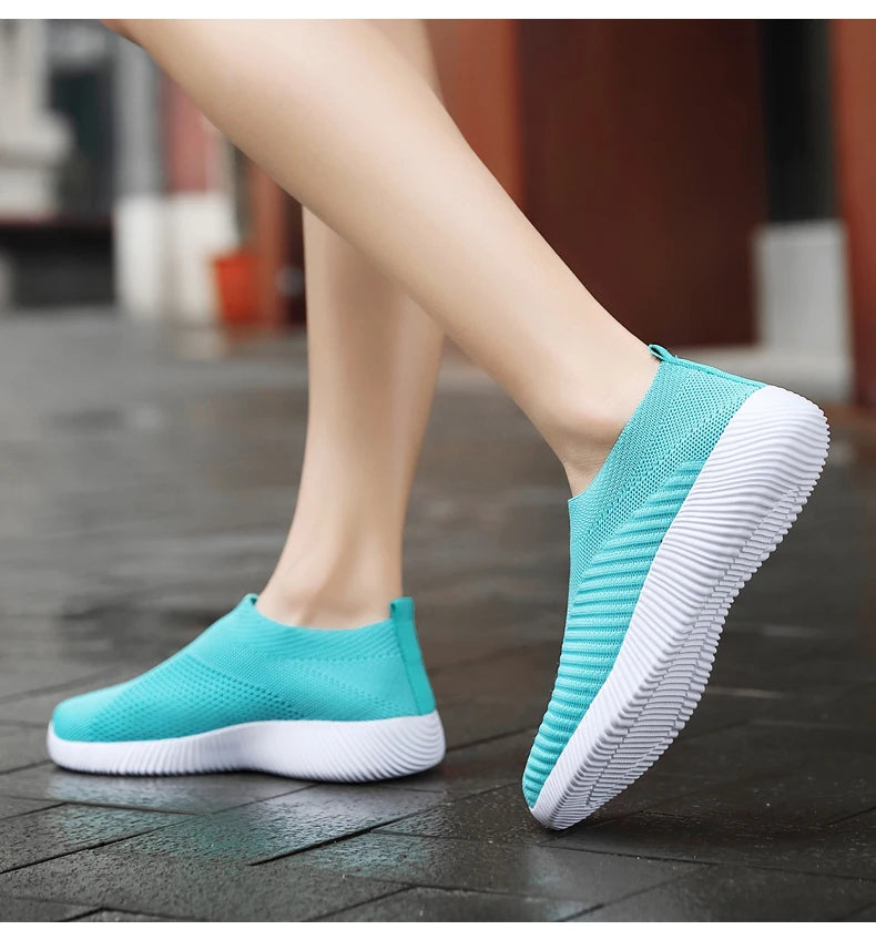 Zapatillas Slip-On de Mujer con Banda Elástica y Plantilla EVA