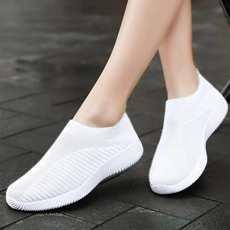 Zapatillas Slip-On de Mujer con Banda Elástica y Plantilla EVA