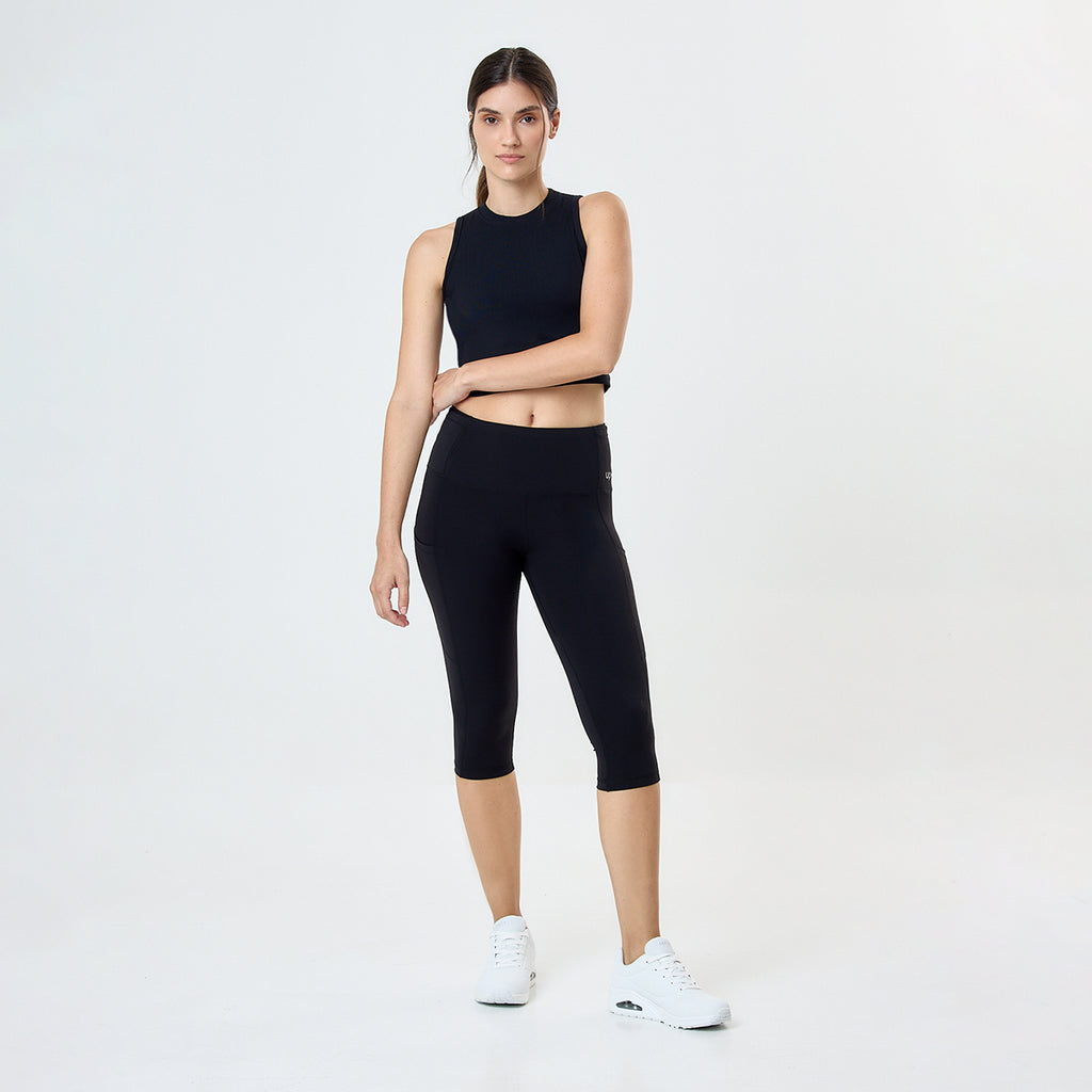 Calza Loop Up Breath Motion Mujer - Lift Up- calza 3 4 -Ccon Bolsillos Laterales