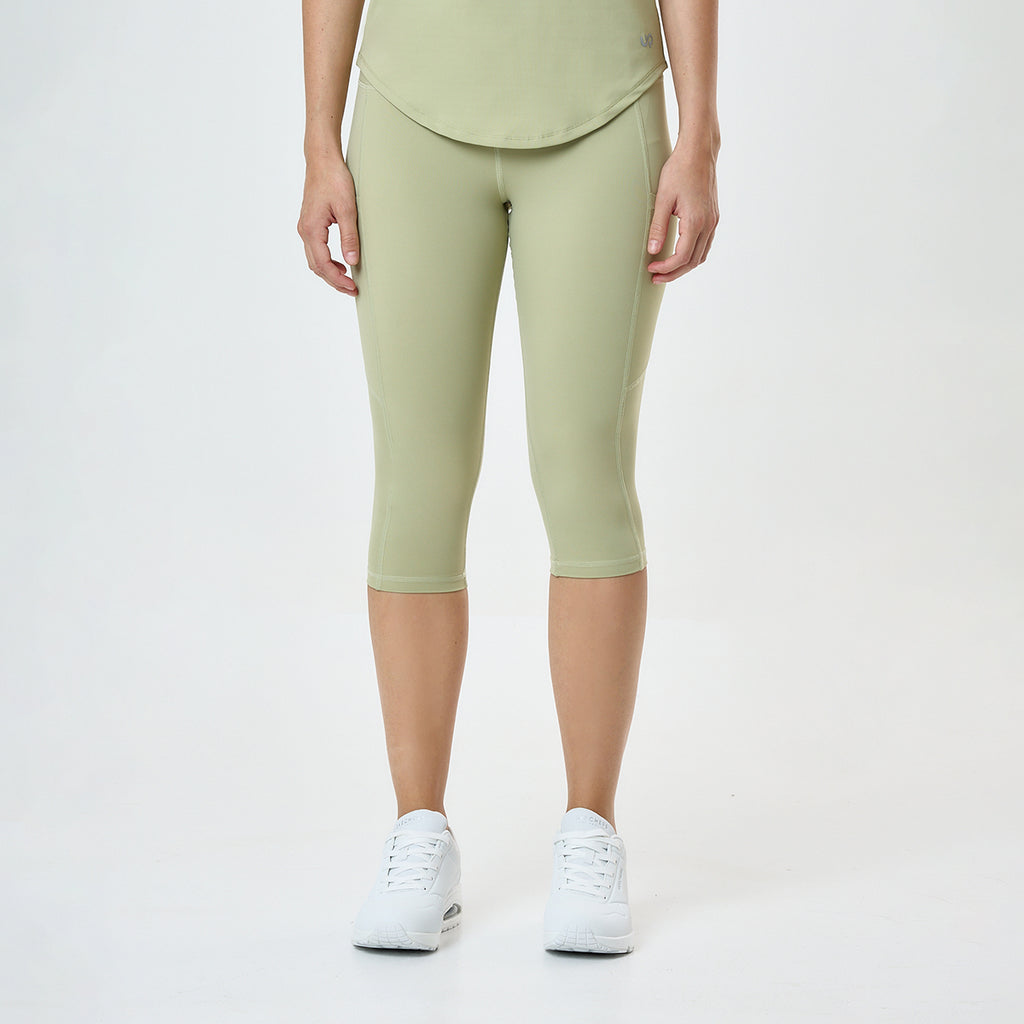 Calza Loop Up Pure Lotus W- Lift Up Mujer- 3 4 - Con Bolsillos Laterales