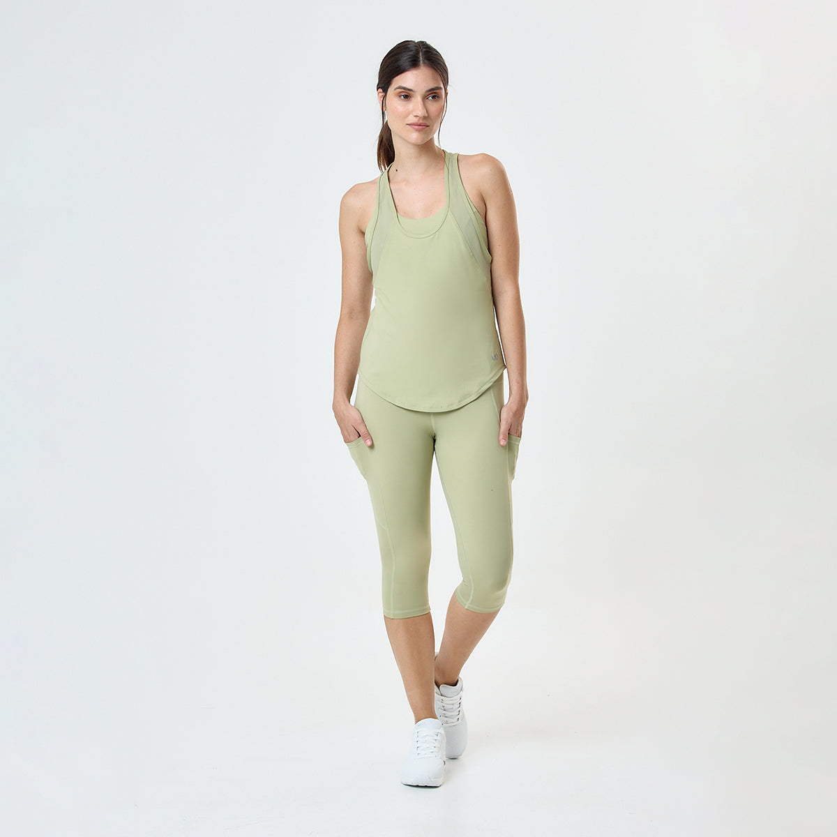 Calza Loop Up Pure Lotus W- Lift Up Mujer- 3 4 - Con Bolsillos Laterales