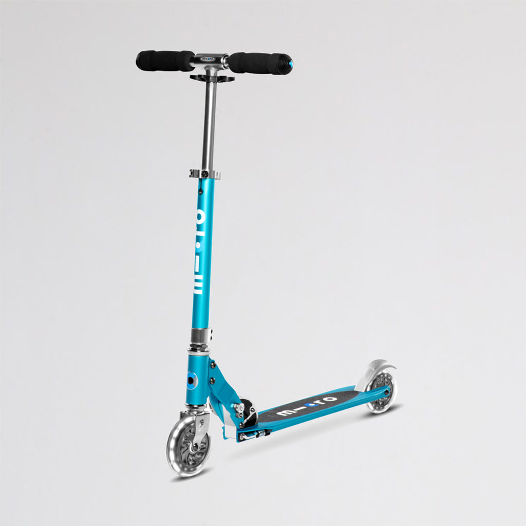 Monopatín Micro Ocean Blue Plegable Led Infantil