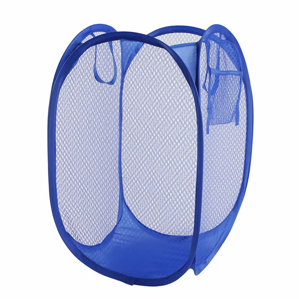 Canasto Plegable para Ropa Sucia con Funda de Malla