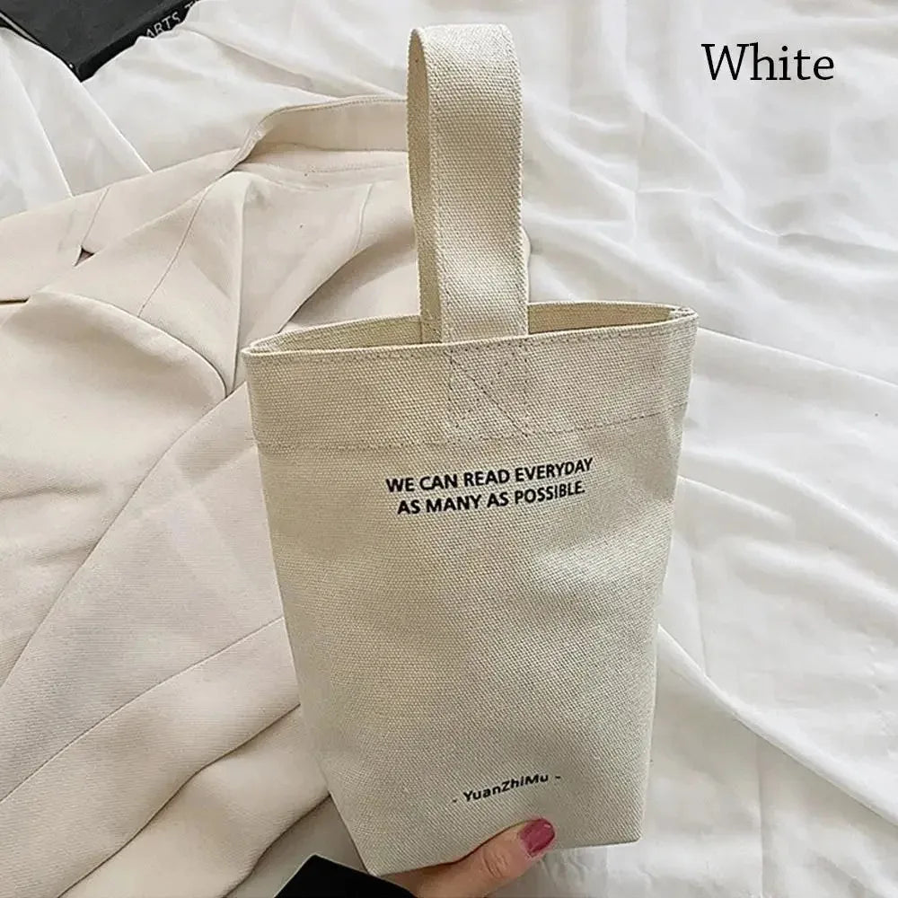 Bandolera de Lona Gran Capacidad con Diseño de Letras
