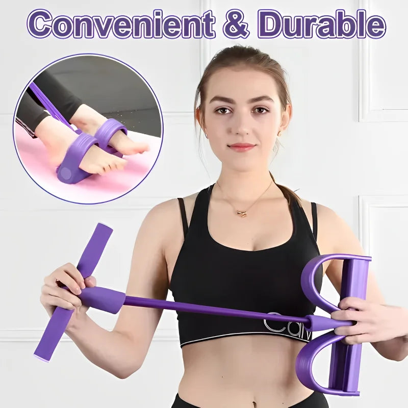 Banda Elástica con Pedal para Piernas, Brazos y Abdomen