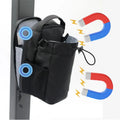 Bolso deportivo magnético con bolsillo para celular y porta botella