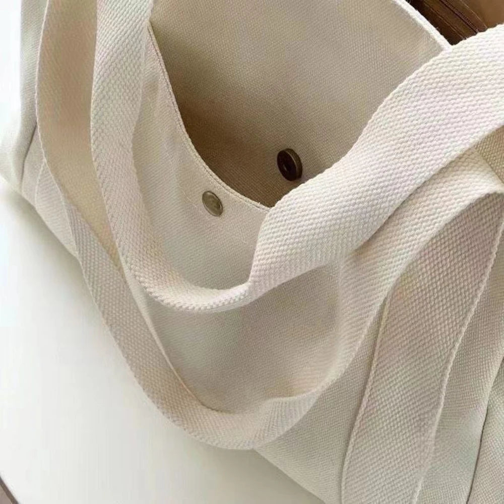 Bolso Bandolera de Lona Gran Capacidad para Oficina y Universidad