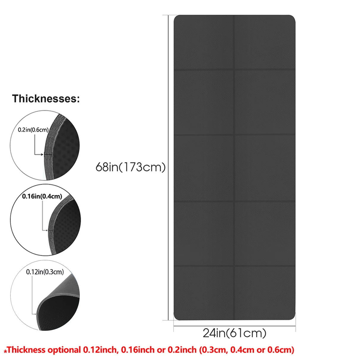 Mat de Yoga Plegable de EVA Ecológico para Pilates y Fitness