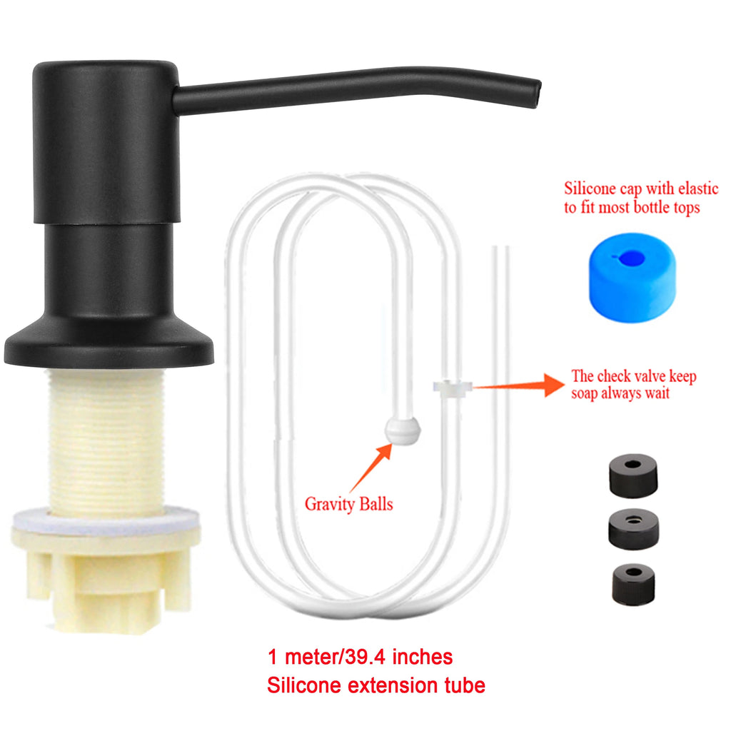Dispenser de Jabón Líquido para Pileta de Cocina con Kit de Extensión
