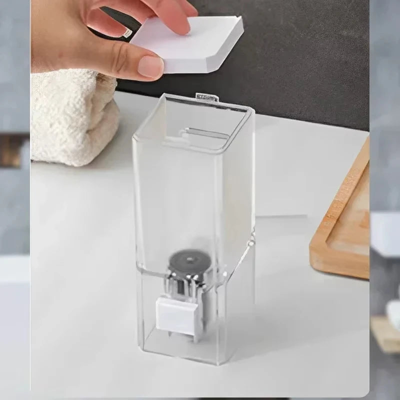 Dispenser de Jabón Líquido para Pared con Diseño Transparente