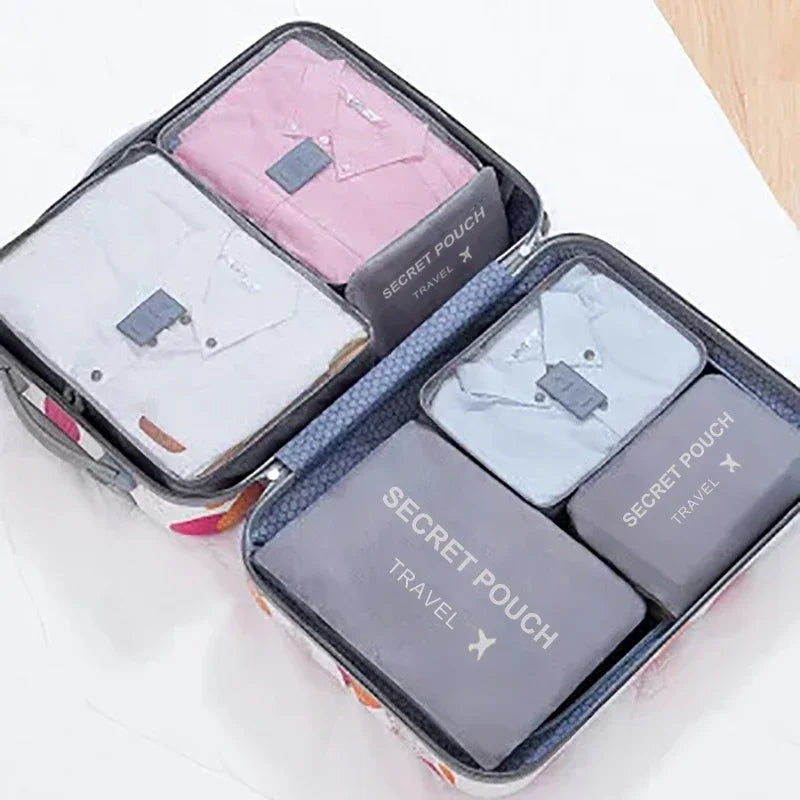 Set de 6 Organizadores de Valija para Ropa y Calzado