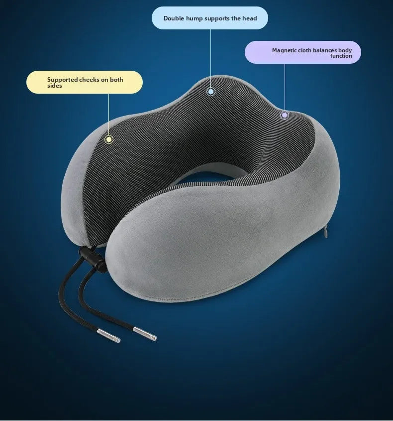 Almohada de Viaje en U de Espuma con Memoria para Cuello