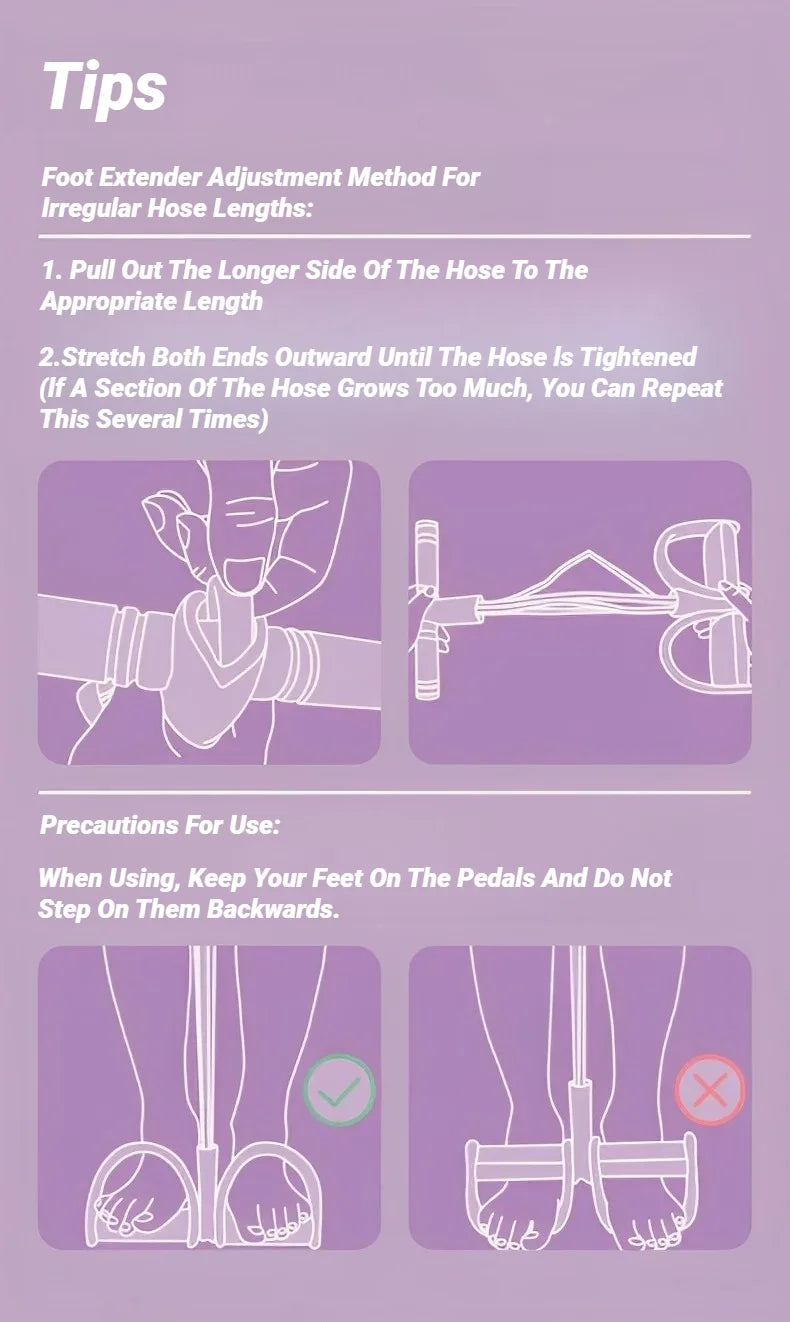 Banda Elástica con Pedal para Piernas, Brazos y Abdomen