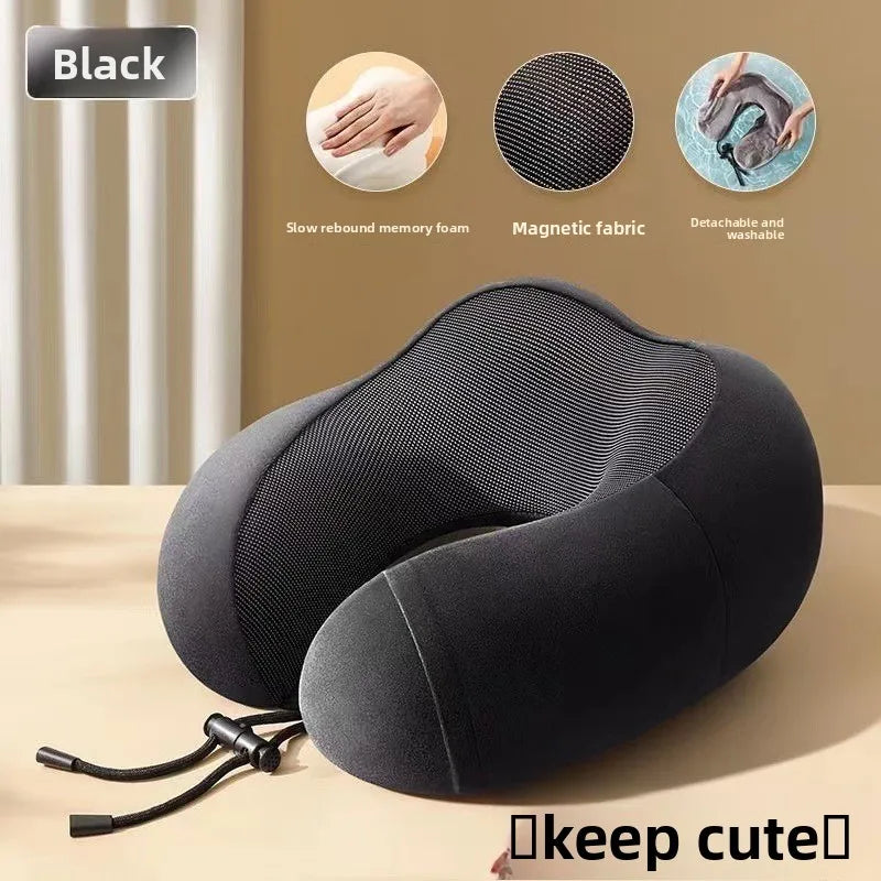 Almohada de Viaje en U de Espuma con Memoria para Cuello