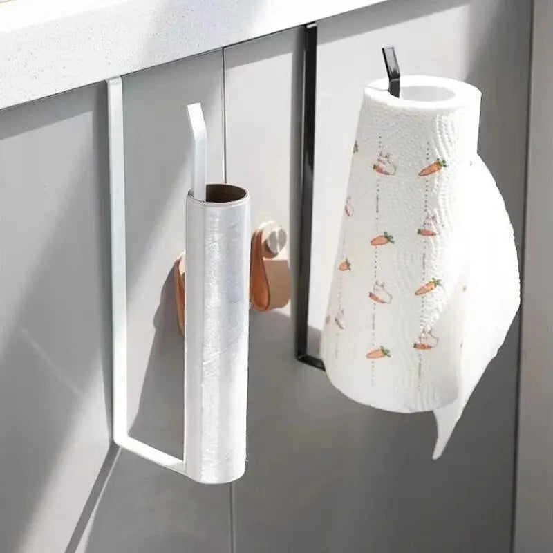 Portarrollos de Cocina sin Perforación con Soporte Colgante