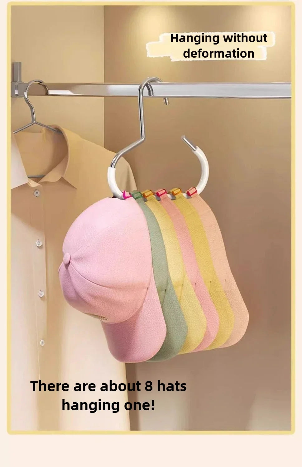 Percha Circular Multifunción para Gorras, Bufandas y Corbatas