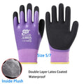Guantes de jardinería y trabajo para clima frío con agarre de látex