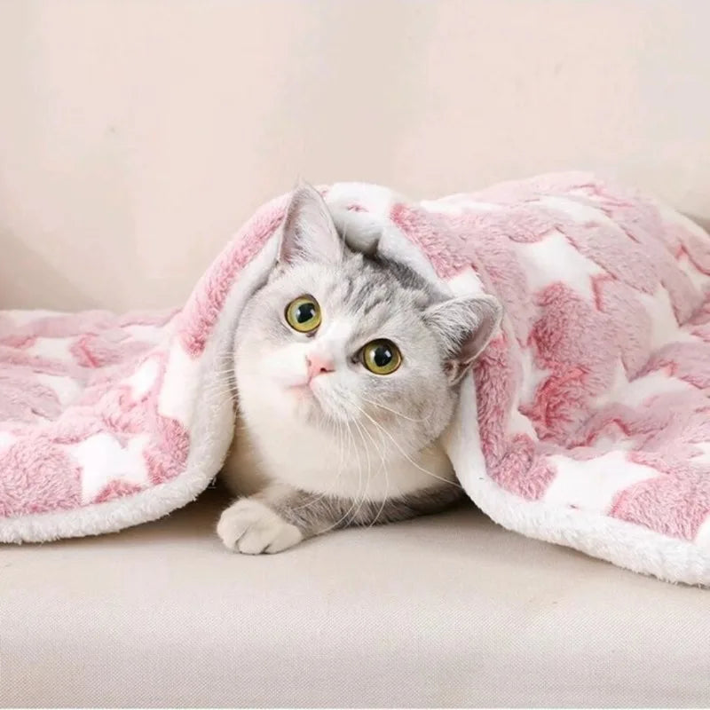 Colchoneta Acolchada Cálida y Suave para Gatos y Perros Pequeños y Medianos