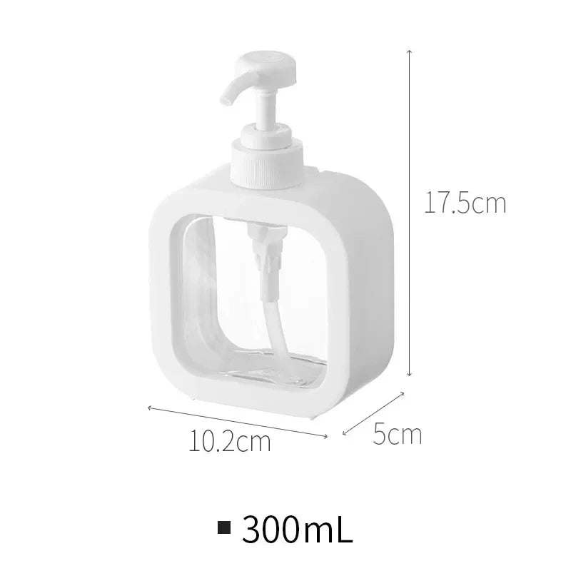 Dispensador de jabón líquido recargable con pico bombeador, 300/500 ml