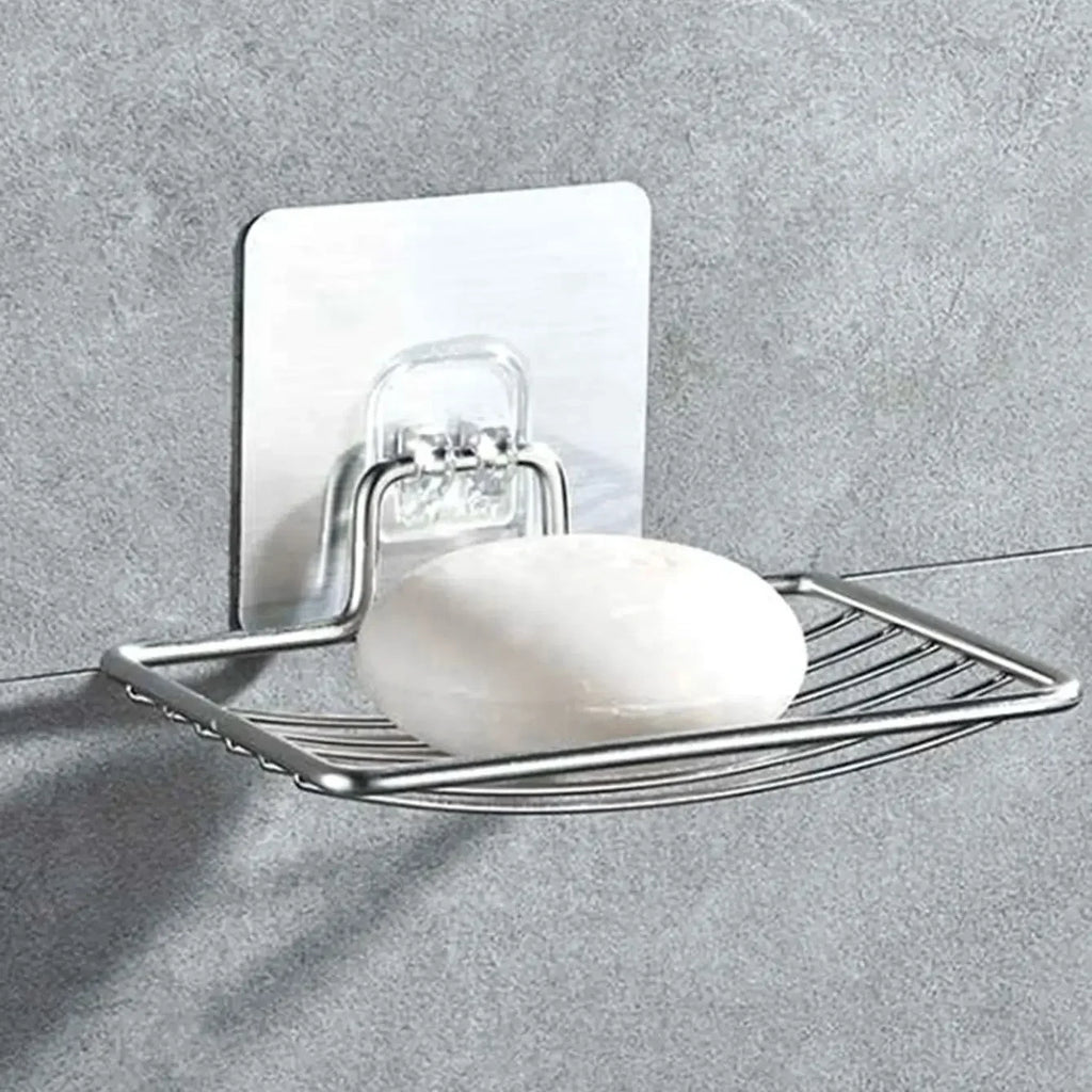 Jabonera de Pared de Acero Inoxidable con Drenaje