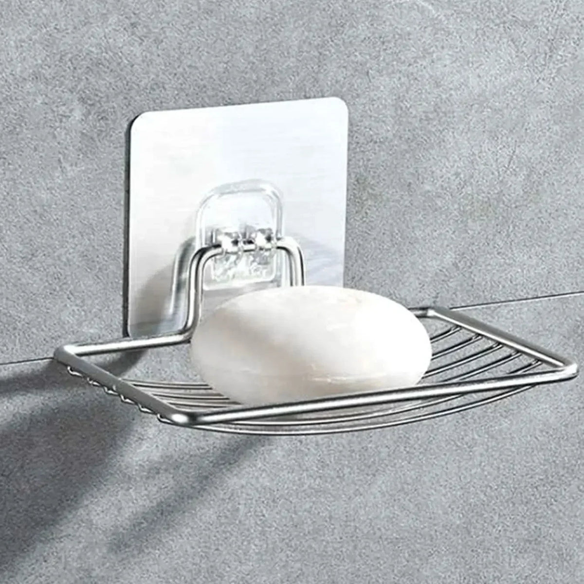 Jabonera de Pared de Acero Inoxidable con Drenaje