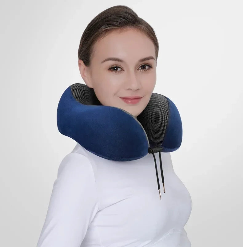 Almohada de Viaje en U de Espuma con Memoria para Cuello