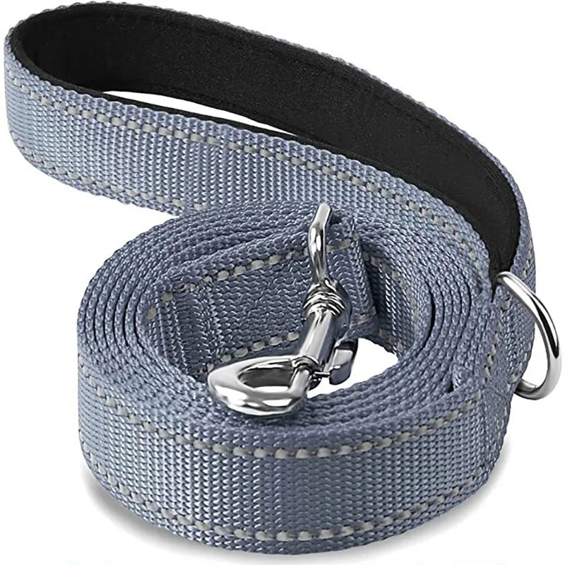 Correa para Perro Reflectante con Cinta de Seguridad para Paseo y Entrenamiento