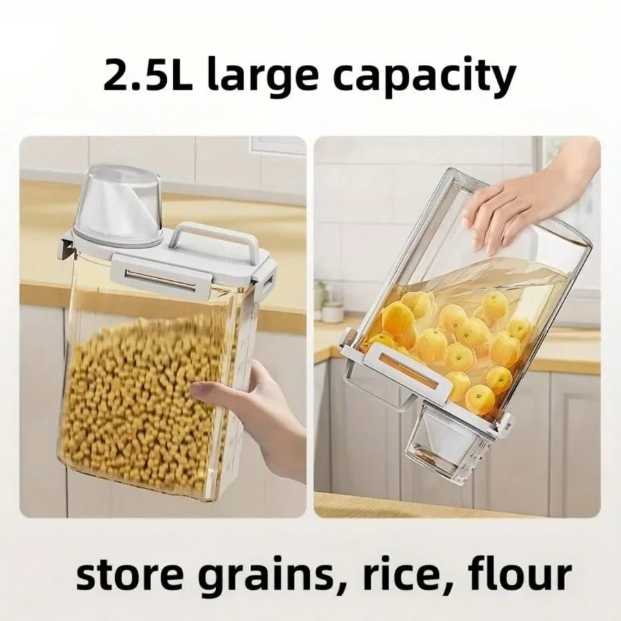 Contenedor Hermético de 2.5L a Prueba de Humedad para Alimentos