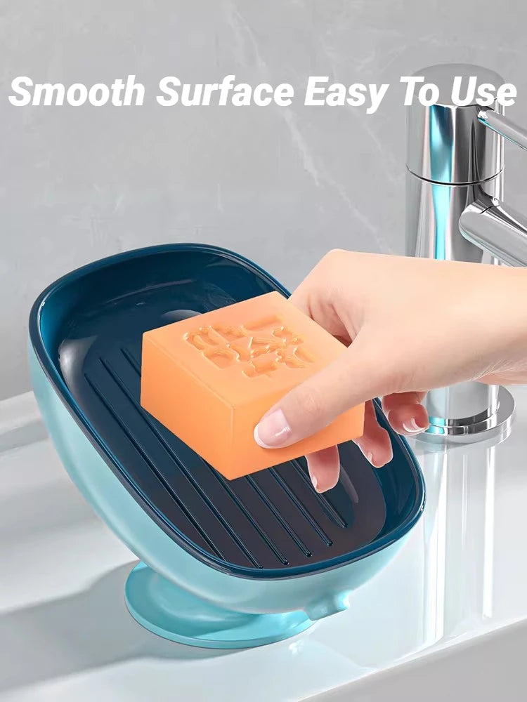 Jabonera Autodrenante con Ventosa para Baño y Cocina