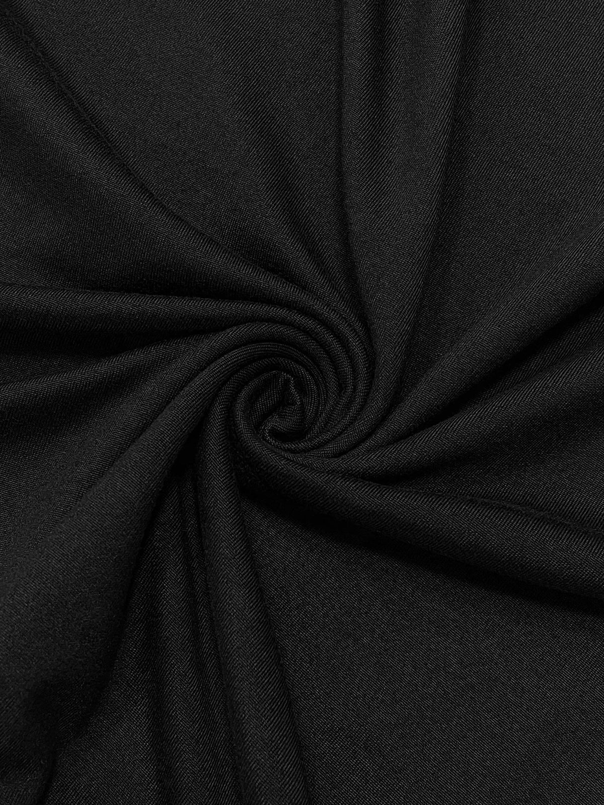 Vestido largo entallado de manga larga, cuello cuadrado básico minimalista