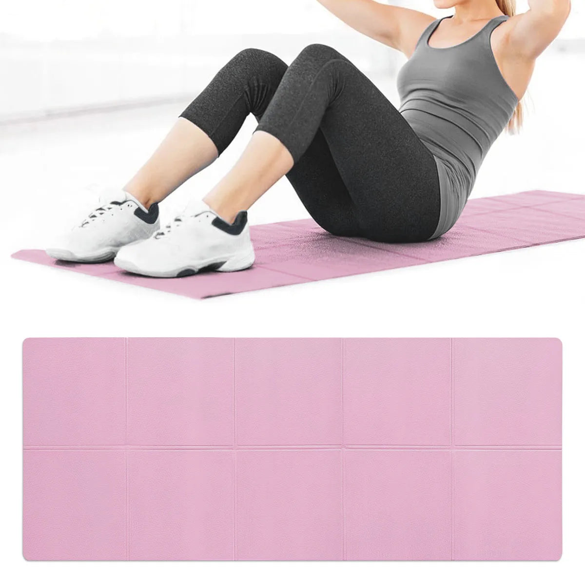 Mat de Yoga Antideslizante EVA 4mm para Fitness y Pilates