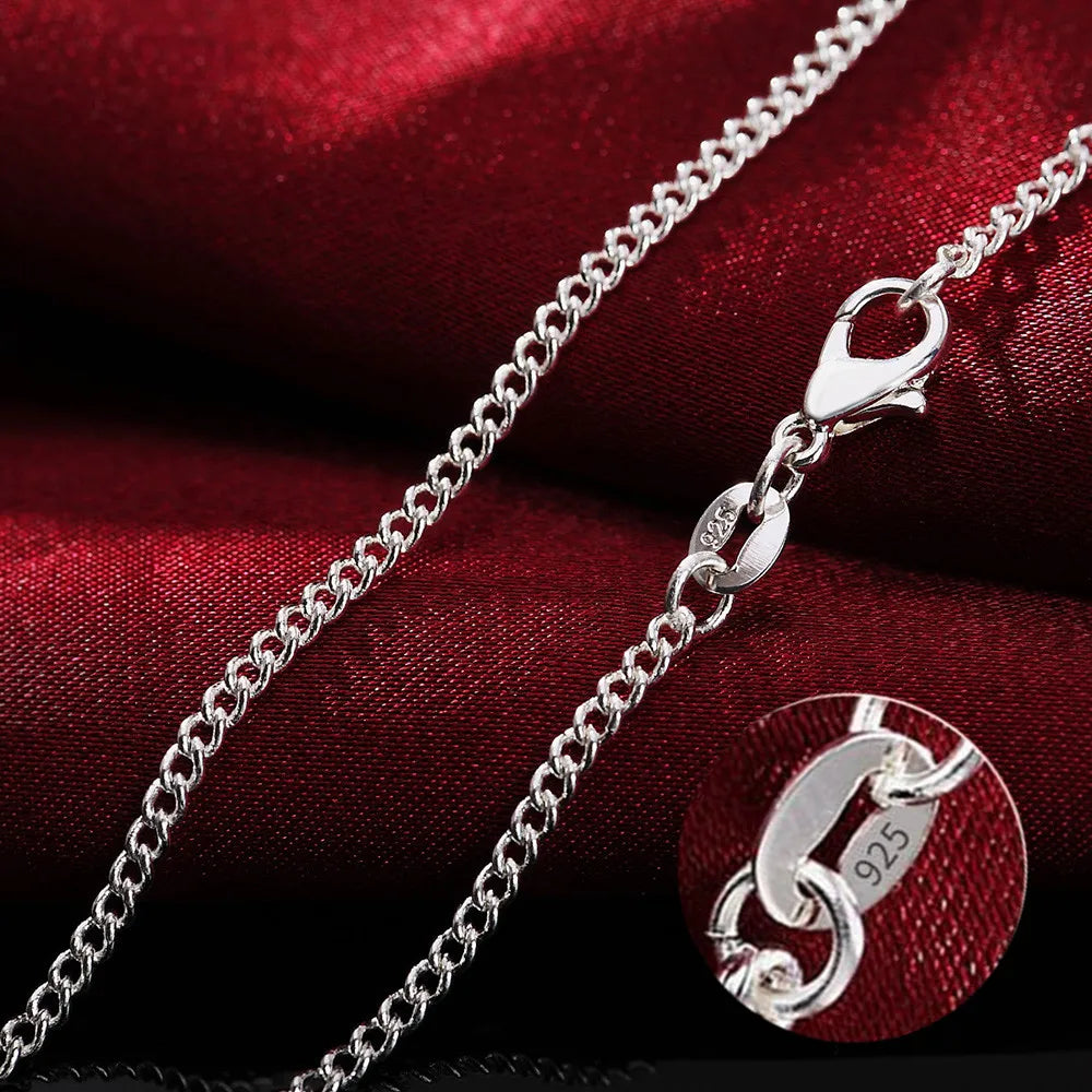 Cadena de plata 925 de 2 mm en largos de 40 a 75 cm