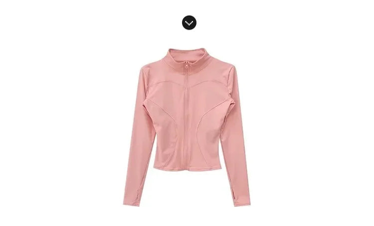 Campera Deportiva Mujer Slim Fit con Cierre y Secado Rápido