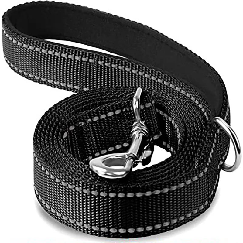 Correa para Perro Reflectante con Cinta de Seguridad para Paseo y Entrenamiento