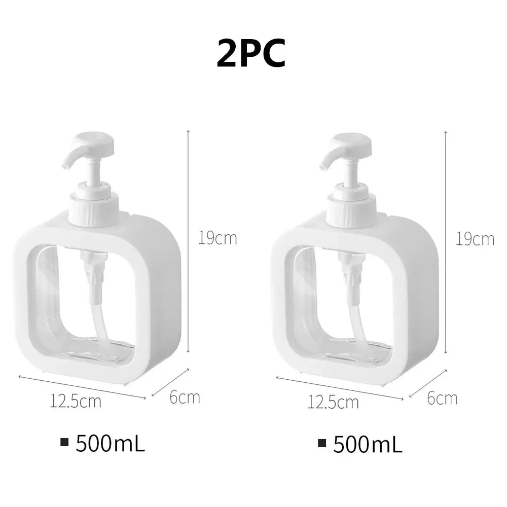 Dispensador de jabón líquido recargable con pico bombeador, 300/500 ml