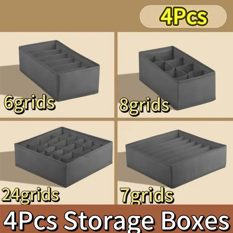 Organizador de Cajones Plegable para Ropa Interior, Medias y Corpiños