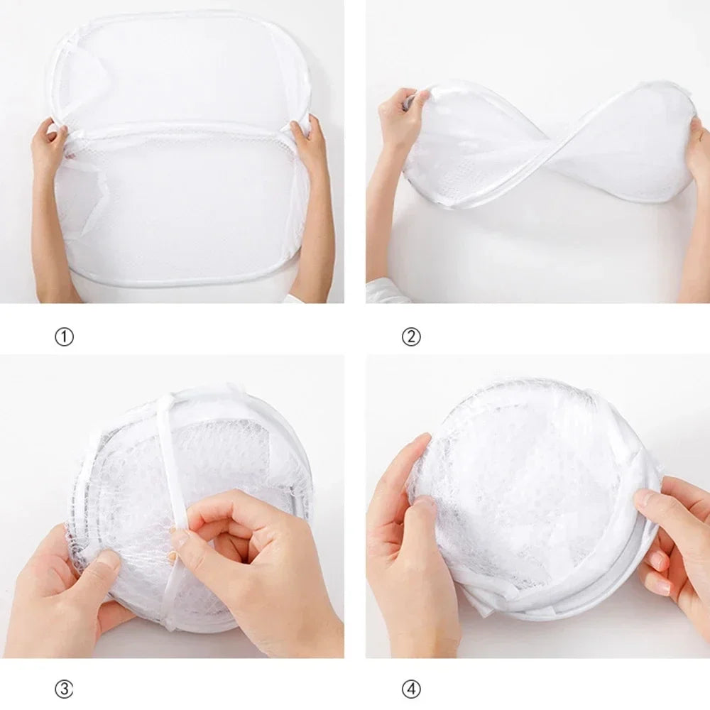 Canasto Plegable Ventilado para Ropa, Gran Capacidad
