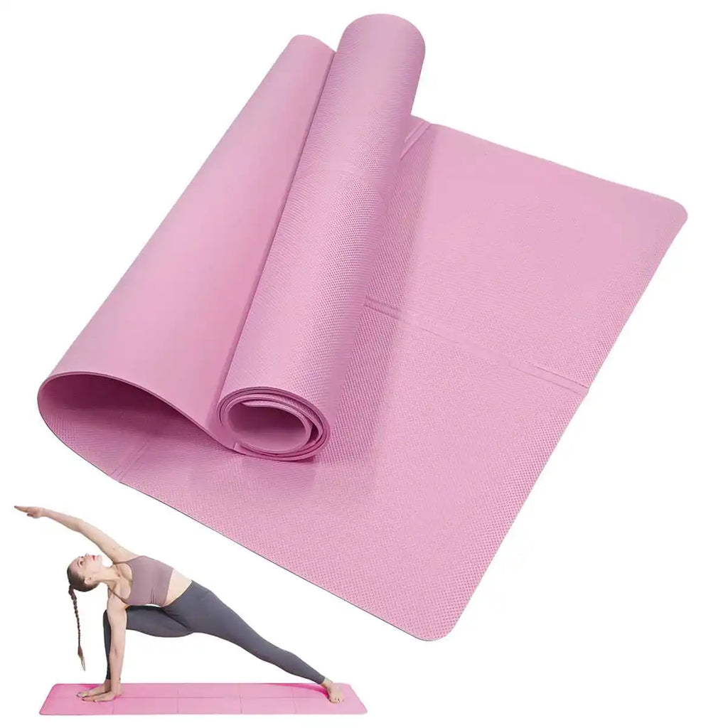 Mat de Yoga Plegable EVA Ecológico Rosa para Pilates y Fitness